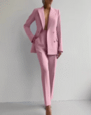 Laylani - Élégant ensemble blazer et pantalon droit