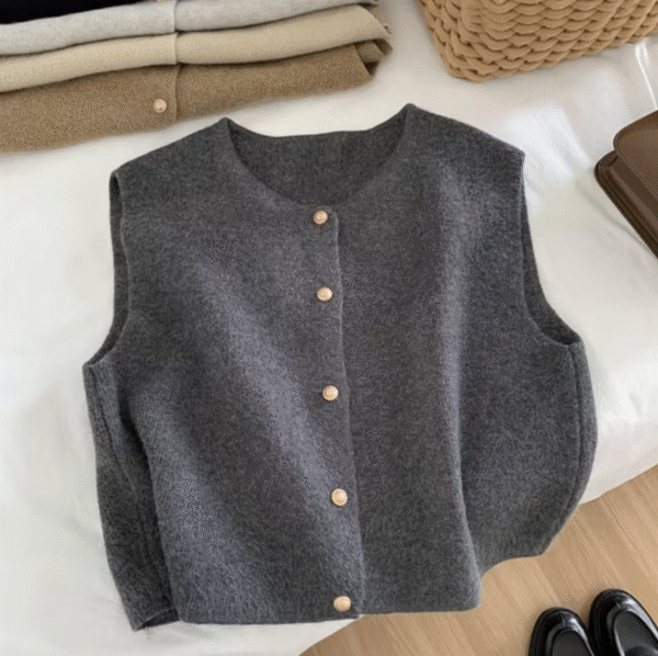 Annabeth – Gilet sans manches tricoté – Image 4