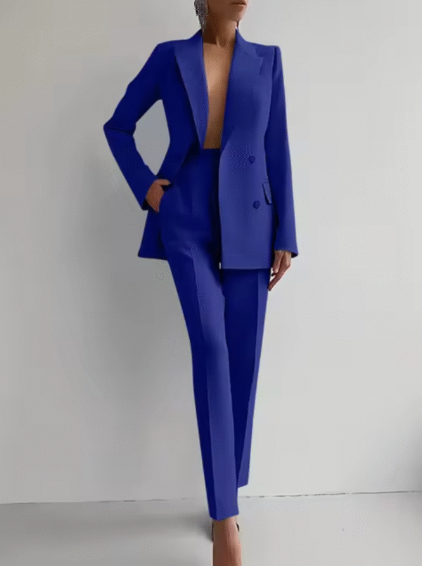 Laylani - Élégant ensemble blazer et pantalon droit – Image 4