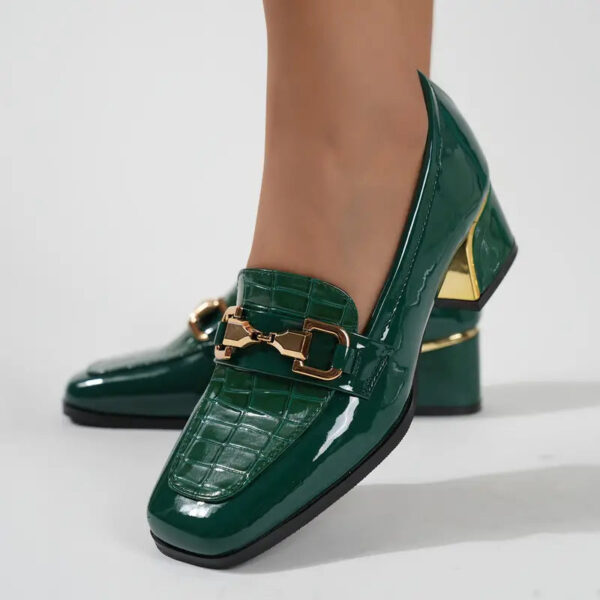 Annette - Mocassins à talon épais pour femme – Image 4