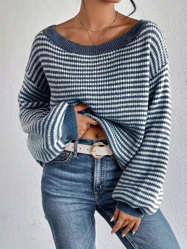 Athena - Pull tricoté à épaules tombantes – Image 8