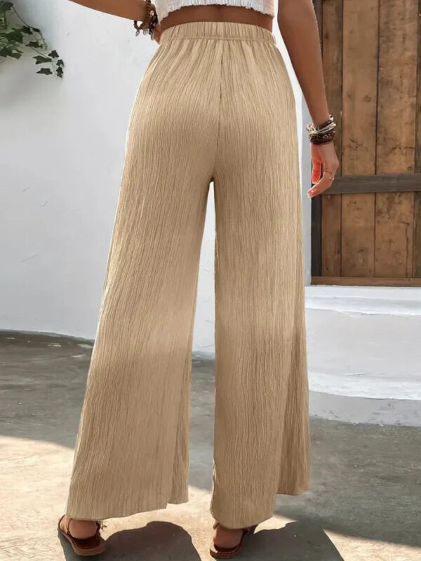 Karol - Pantalon taille haute à jambe large pleine taille – Image 12