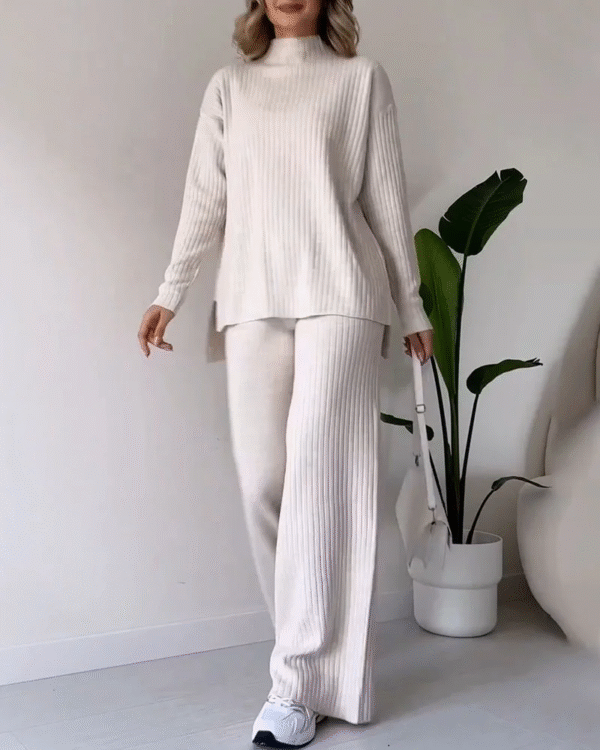 Ensemble Deux pièces Décontracté avec Fente élégante et Mignonne – Image 3