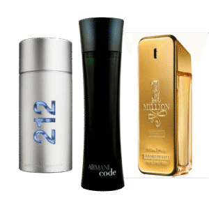212 Men NYC, Paco Rabanne One Million, Armani Code Homme