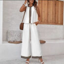 Gladys - Ensemble sans manches et pantalon large