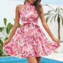 Cassandra - Robe plissée à imprimé floral