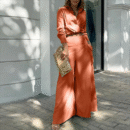 Althea - Ensemble élégant avec crop top à manches longues et pantalon large
