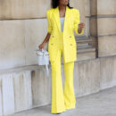 Kyla - Élégant ensemble blazer et pantalon à jambes larges