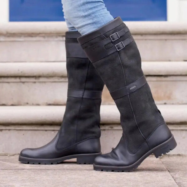 Brigitte - Bottes en cuir rétro – Image 2