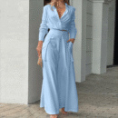 Althea - Ensemble élégant avec crop top à manches longues et pantalon large