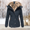Eulalia - Manteau d'Hiver Luxueux avec Fourrure et Capuche