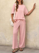 Melodie - Ensemble décontracté avec t-shirt oversize et pantalon large