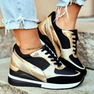 Orla - Chaussures compensées à lacets pour femmes