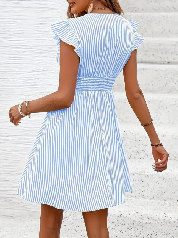 Antoinette - Robe rayée à taille froncée – Image 5