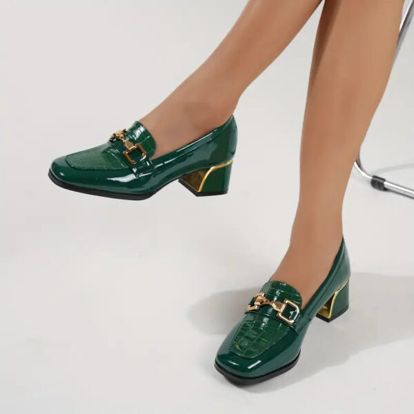 Annette - Mocassins à talon épais pour femme – Image 9