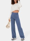 Pantalon décontracté à taille haute