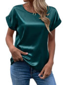 Emmy | Chemisier t-shirt en satin