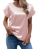 Emmy | Chemisier t-shirt en satin