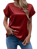 Emmy | Chemisier t-shirt en satin