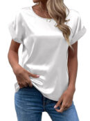 Emmy | Chemisier t-shirt en satin