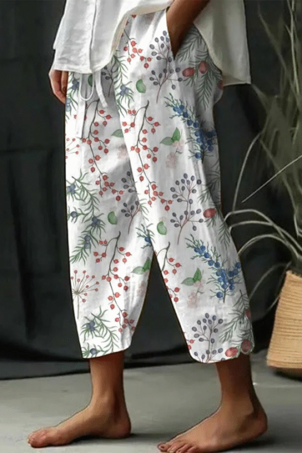 Airish - Pantalon décontracté à poches boutonnées et imprimé unique – Image 10